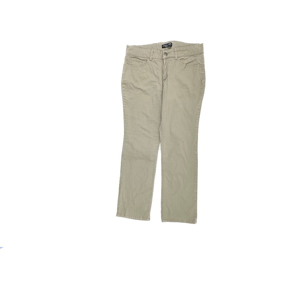 Riders by Lee Mid Rise Straight Leg Women's size 12P Khaki Beige Chino Pants